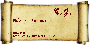 Mözl Gemma névjegykártya